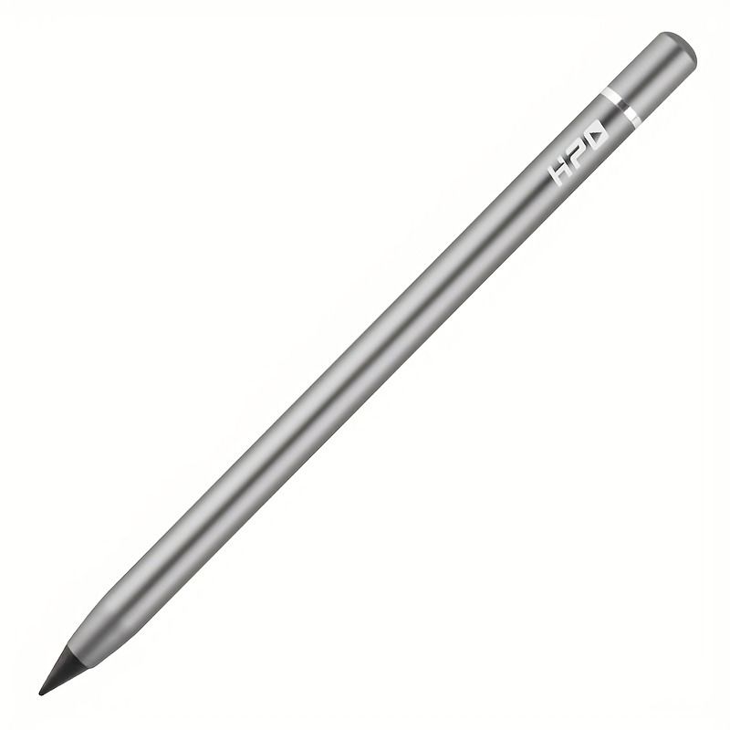 1pc No-Sharpen Writing Pencil with Replaceable Metal Pen Tip & Hidden Eraser | Eco-Friendly Durable Pencil for School, Office & Home | Refillable, Smooth Writing Stationery