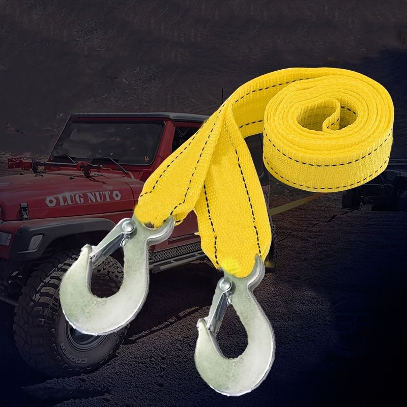 Heavy-Duty 4M Towing Rope – 150-Inch Durable Nylon Strap with High Breaking Strength & Storage Bag – Emergency Tow Strap for Cars, SUVs, Trucks & Off-Road Vehicles