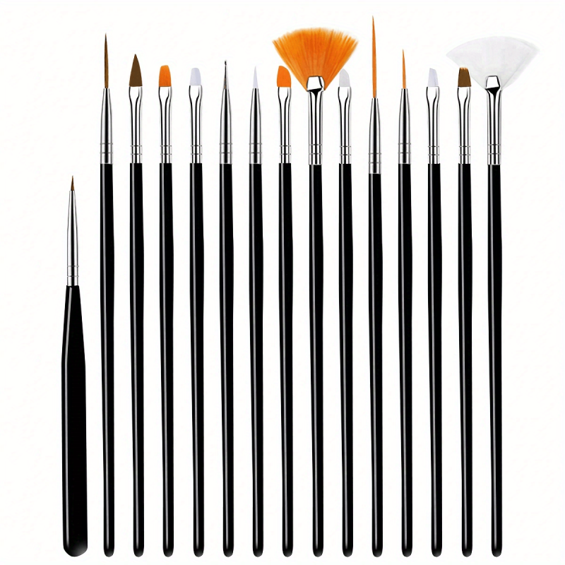 15pcs fine detail paint brush set for miniature model painting and art