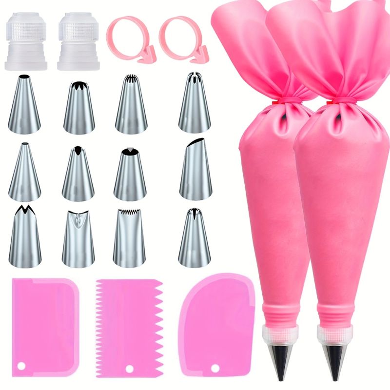 Velostar 21pcs Cake Decorating Kit – Full Set with Piping Bags and Tips