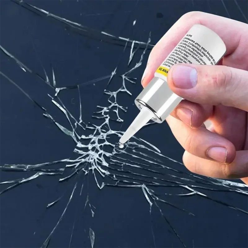 3 PCS Windshield Crack Repair Kit – Car Glass Restoration Fluid for Chips & Cracks, Nano Liquid, Easy Application, ABS Material, Safe & Chemical-Free Glass Repair