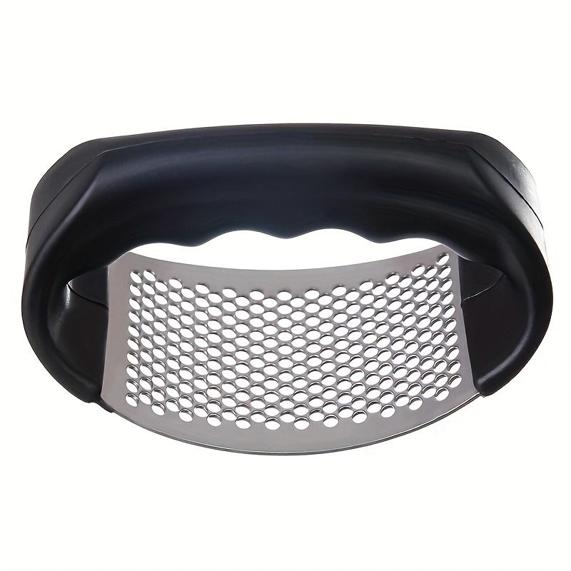 Stainless Steel Garlic Press – Manual Garlic Crusher & Mincer, Heavy-Duty Metal Construction, No Electricity, Easy to Use & Clean, Essential Kitchen Tool for Home, Dorm & Everyday Cooking