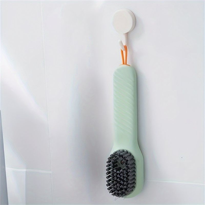 Automatic Liquid Soap Dispenser Cleaning Brush – Kitchen, Laundry & Bathroom Scrubber – Multifunction Shoe & Clothes Brush – Portable, Reusable Cleaning Tool for Home & Trave