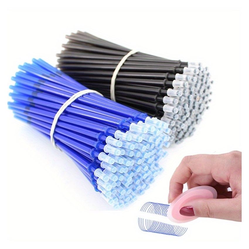 13pcs Erasable Gel Pen Set 0.5mm Blue & Black Ink | Washable Handle, Smooth Writing, Refillable Pens with 10 Refills + 1 Eraser | School & Office Stationery Supplies