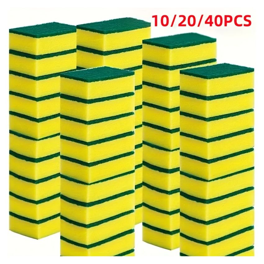 Premium Kitchen Cleaning Sponges – Double-Sided, Non-Scratch Dishwashing Cloths – Durable, Super Absorbent, Anti-Scraping Sponges for Household Cleaning & Kitchen Use 