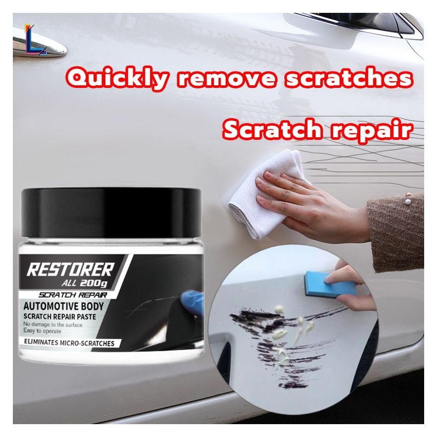 200g Car Scratch Repair Wax – Auto Paint Scratch Remover & Polishing Wax Kit for Car & Motorcycle Paint Care – Quick Fix for Minor Scratches, Swirl Marks & Oxidation