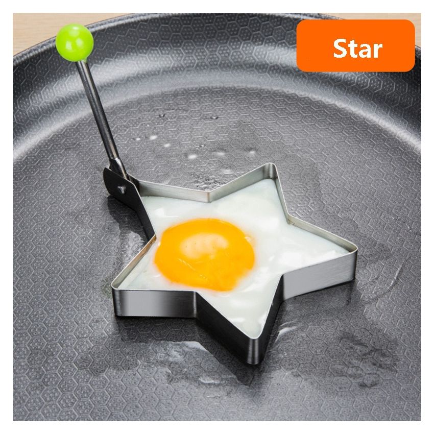 4 PCS Egg Mold Set – Stainless Steel Egg Ring Molds for Cooking, Creative Kawaii Fried Egg & Pancake Shaper, Nonstick Breakfast Rings, Kitchen Accessories for Eggs, Bread & Pancakes