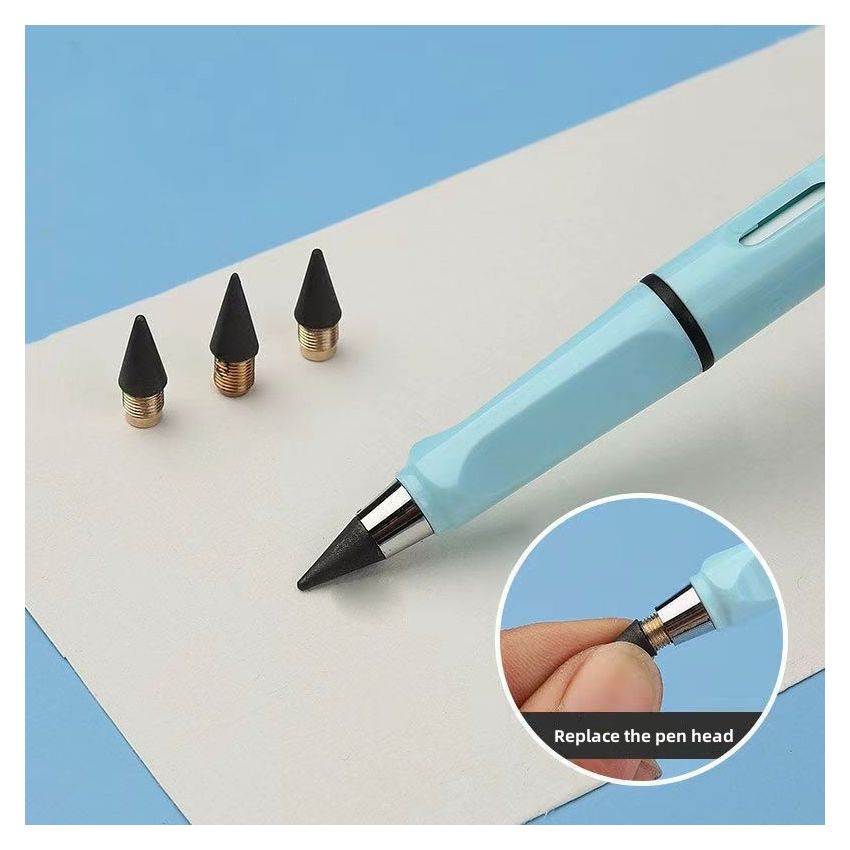 30pcs Eternal Pencil Replacement Tips – Black Technology Non-Sharpening Pencil Lead Refills for Art, Sketching, Drawing & School Student Supplies