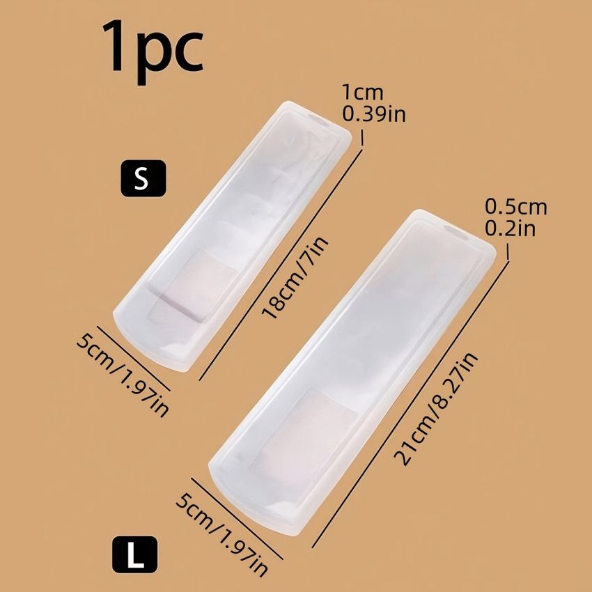 Transparent Silicone Remote Control Case – Dustproof, Protective Cover Sleeve for TV & AC Remotes with Storage Function, Durable & Lightweight Protector