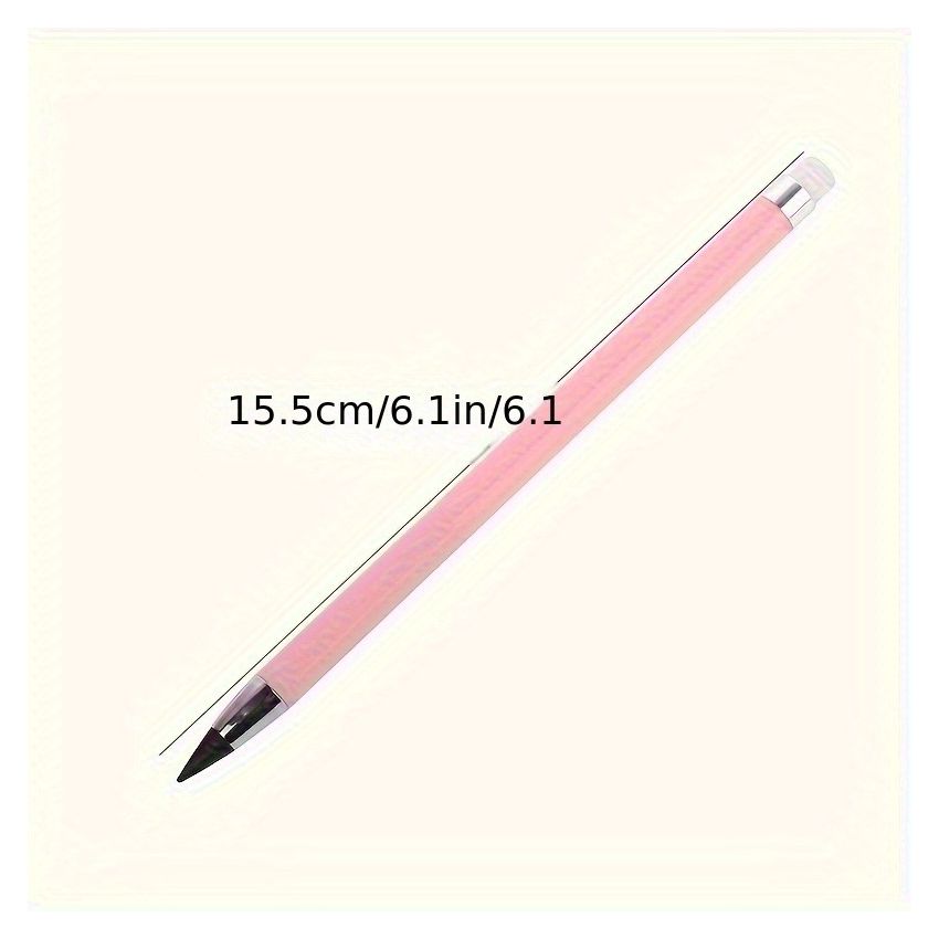 No-Sharpen Pencil with Eraser – Black Technology Creative Macaron Color Writing Pencil | Durable, Kawaii Stationery, School Supplies, Back to School, Office & Everyday Use