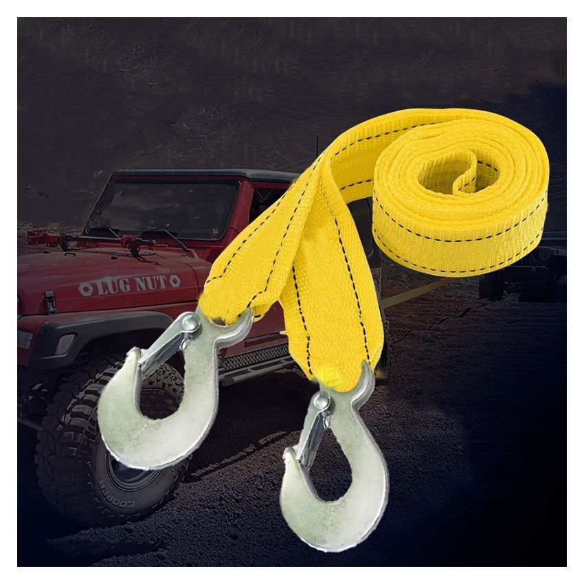 Heavy-Duty 4M Towing Rope – 150-Inch Durable Nylon Strap with High Breaking Strength & Storage Bag – Emergency Tow Strap for Cars, SUVs, Trucks & Off-Road Vehicles
