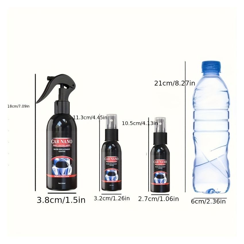 Ultimate Nano Ceramic Coating Spray – Long-Lasting Car Paint Protection, Hydrophobic Shine, Waterproof Ceramic Coating for Cars & Glass, Scratch Resistant Auto Detailing