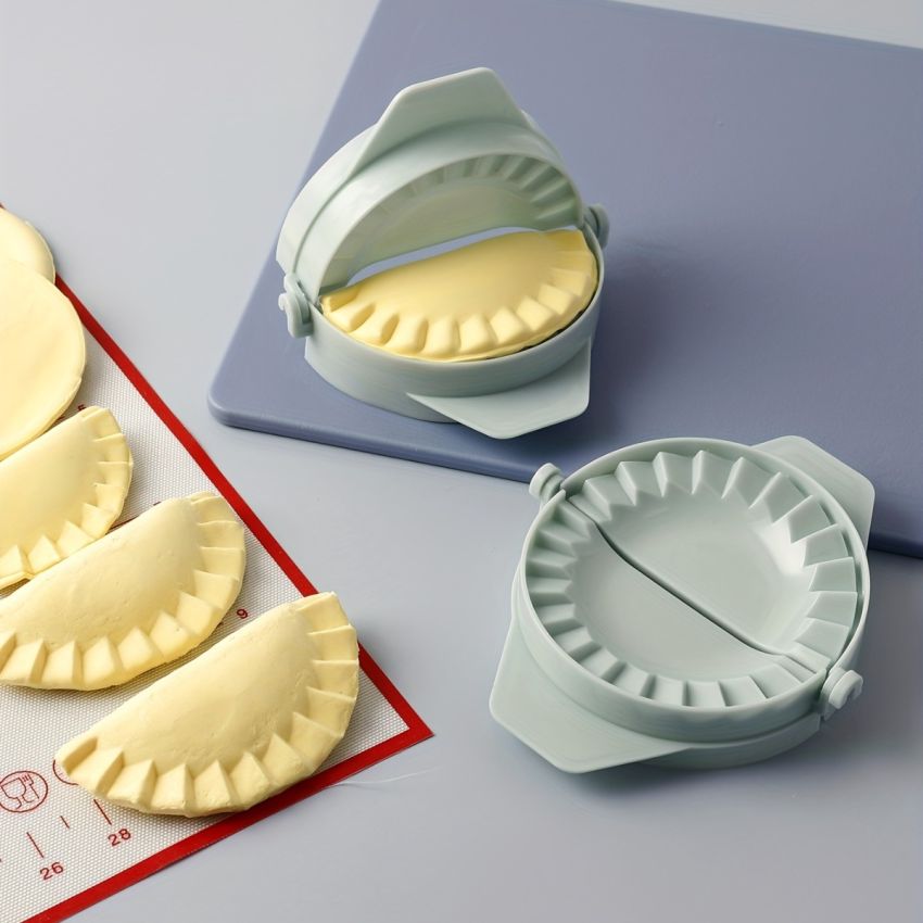 Light Green Dumpling Maker Press – Empanada, Pierogi & Wonton Mold Tool