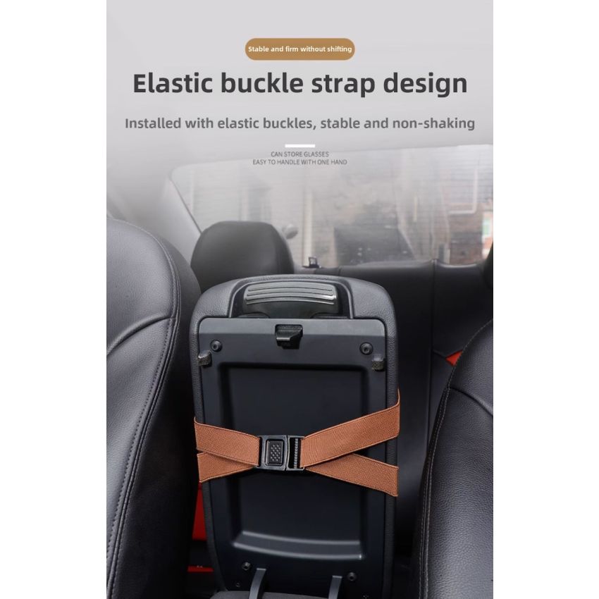 PU Leather Car Tissue Box Holder with Glasses Clip – Multi-Functional Organizer for Sun Visor & Center Console – Includes 1 Tissue, 6 Colors, Stylish Dashboard Car Decor