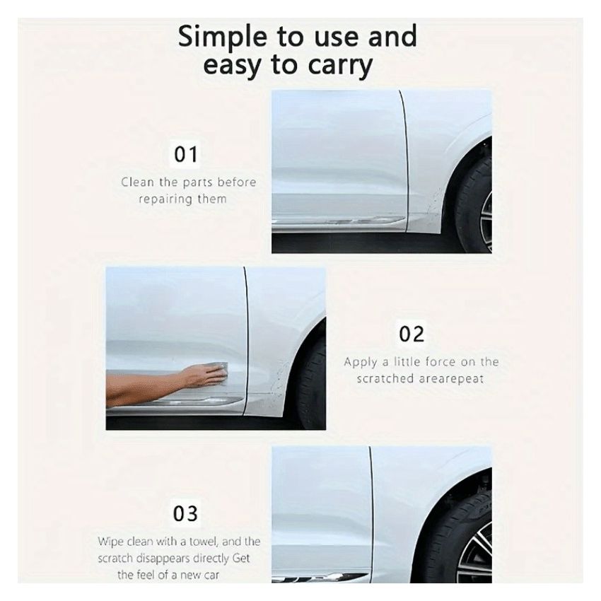 5pcs Car Scratch Removal Cloth – Quick Scratch Repair, Polishing & Cleaning Cloth for Car Surface, Auto Paint Care Tools for Small Scratches & Efficient Car Maintenance