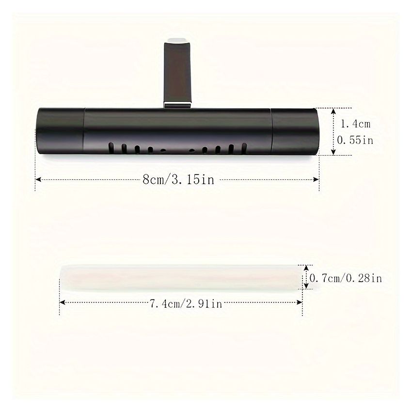 Car Air Vent Diffuser with 5 Refill Cores – Long-Lasting Car Air Freshener Vent Clip, Car Interior Decoration Accessories, Odor Eliminator for Car, Office, Kitchen & Pet Areas