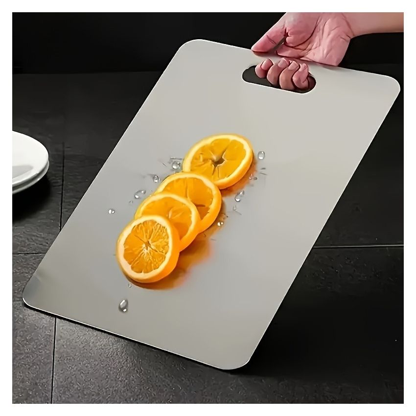 Premium Double-Sided Stainless Steel Chopping Board – Food Grade, Rust-Resistant, Dishwasher Safe & Durable – Ideal for Kitchen