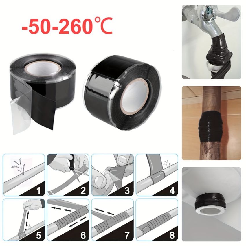 Heavy-Duty Waterproof Silicone Repair Tape