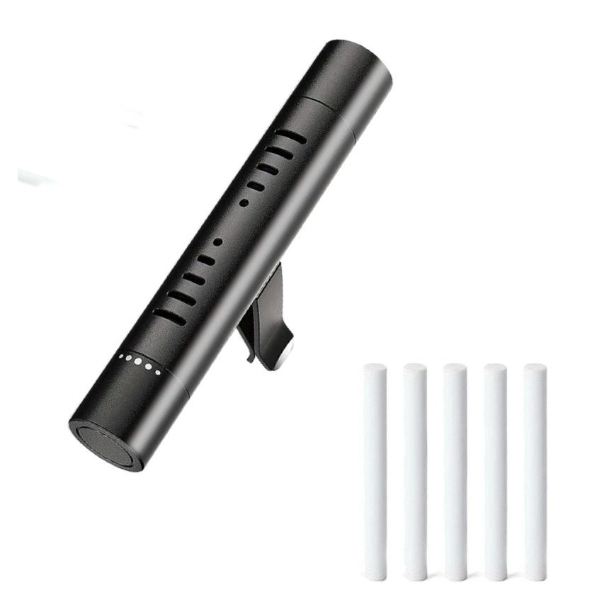 Car Air Vent Diffuser with 5 Refill Cores – Long-Lasting Car Air Freshener Vent Clip, Car Interior Decoration Accessories, Odor Eliminator for Car, Office, Kitchen & Pet Areas