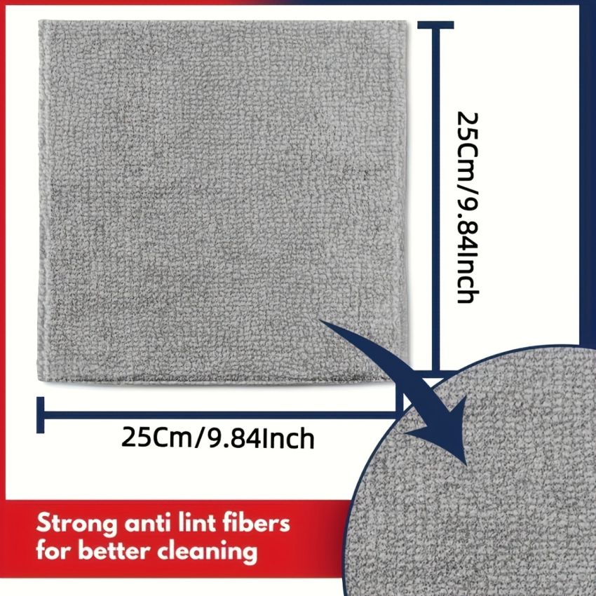 25x25cm 5 PCS Microfiber Car Towel Set – Ultra Absorbent Quick Dry Cleaning Cloths for Cars, Windows & Household – Soft, Lint-Free, Scratch-Free Towels
