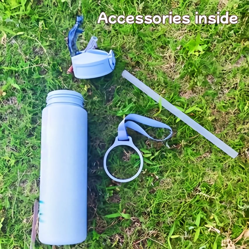 Marvel Spider-Man Sports Water Bottle 800ml – Leakproof Flip-Top with Straw, Transparent Cartoon Design, Portable Large Capacity Bottle for Kids & Adults, Outdoor Fitness Travel Gift