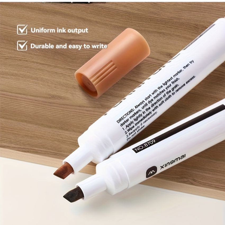 12pcs Furniture Repair Kit – Wood Markers & Filler Sticks for Scratches, Stains & Cracks – Restore Wooden Furniture, Cabinets, Tables & Floors