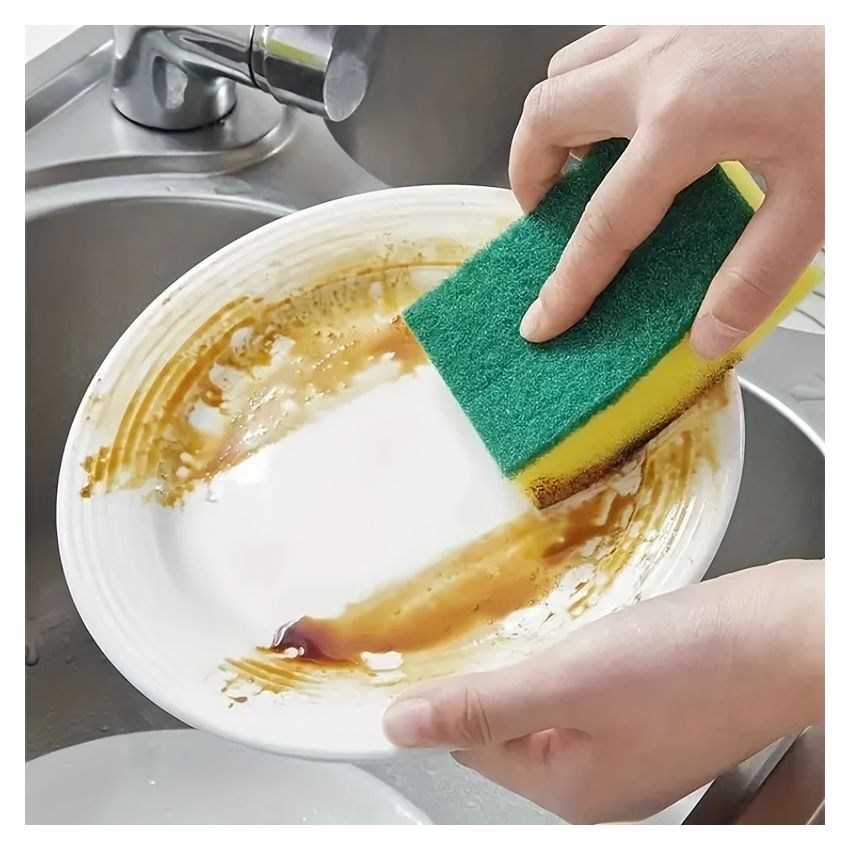 Premium Kitchen Cleaning Sponges – Double-Sided, Non-Scratch Dishwashing Cloths – Durable, Super Absorbent, Anti-Scraping Sponges for Household Cleaning & Kitchen Use 