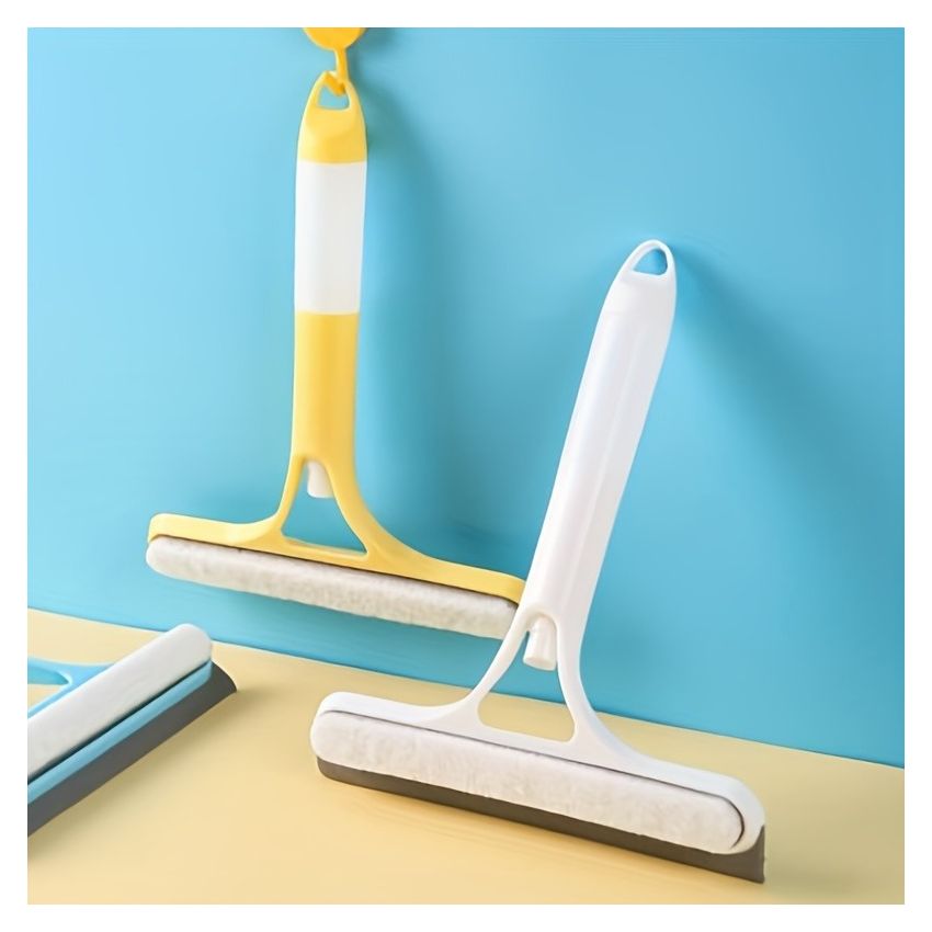 3-In-1 Multi-Functional Glass Cleaning Tool with Built-In Sprinkler – Streak-Free PP Plastic Window, Mirror & Surface Scraper for Kitchen, Bathroom, Bedroom & Living Room – Easy Grip & Durable