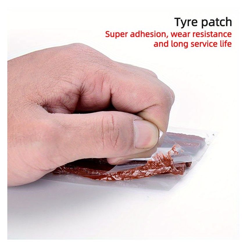 Complete Tire Repair Kit for Cars & Motorcycles – Instant Puncture Fix, Metal Plug Tools, Rubber Patches & Sealant – Emergency Tire Repair Kit for Cars, Trucks, SUVs