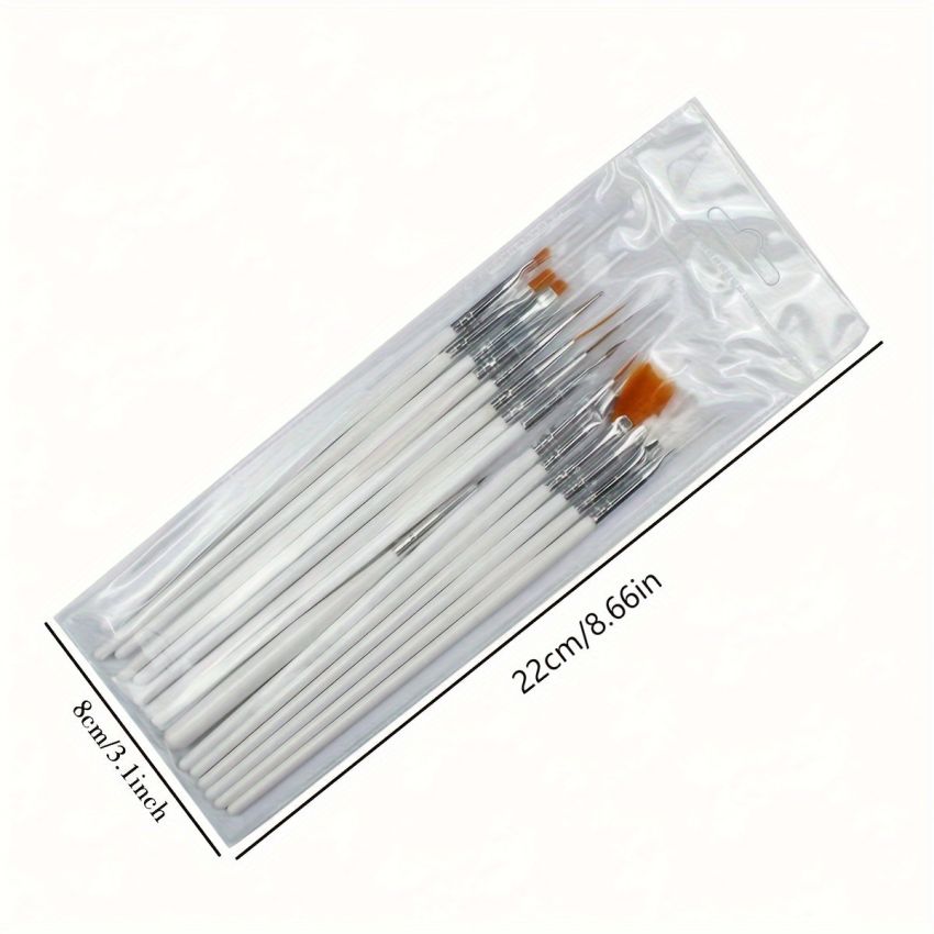 15pcs Fine Detail Paint Brush Set – Miniature Paint Brushes for Model Painting, Acrylic, Watercolor, Oil, Nail Art, Airplane Kits & Detailing