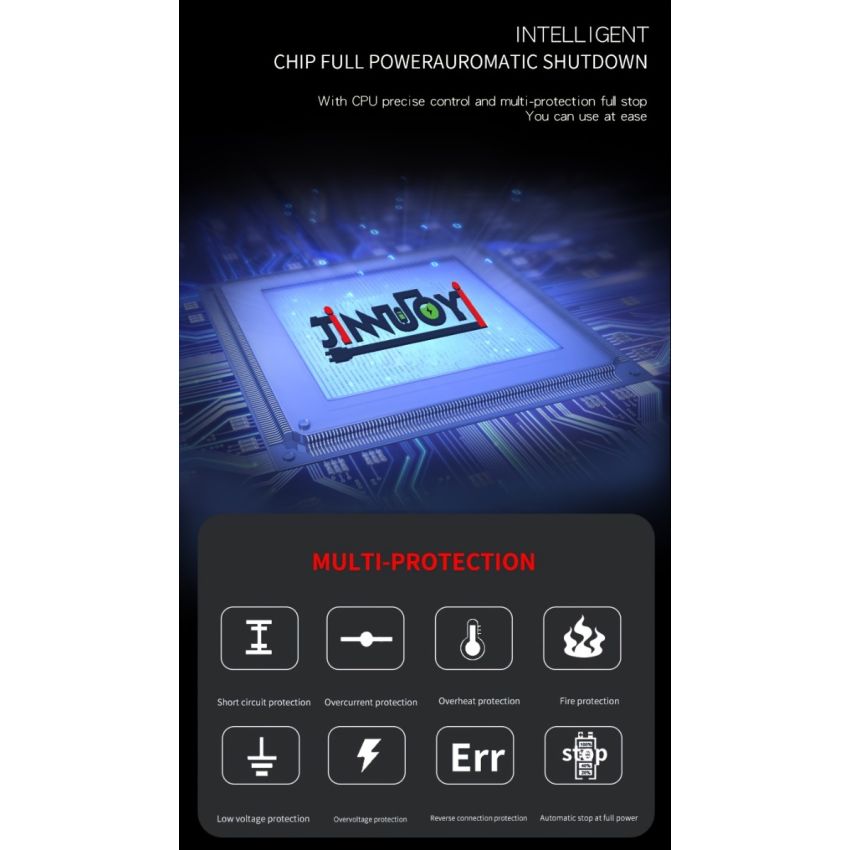 12V 6A Smart Pulse Battery Charger with LCD Display | Auto & Manual Modes, Temperature Compensation, Overcharge Protection | Car & Motorcycle Battery Repair Tool