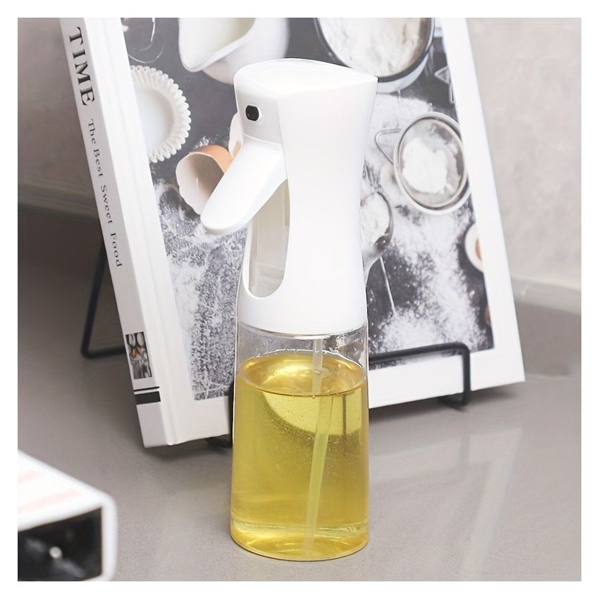 200ml/300ml BPA-Free Olive Oil Spray Bottle – High-Pressure Leak-Proof Cooking Sprayer for Air Fryer, BBQ, Grilling & Camping | Precise Oil Control & Durable Transparent Design