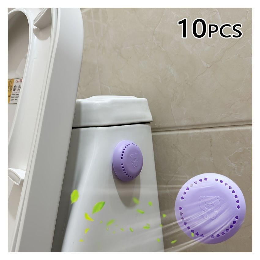 10PCS Aromatherapy Air Freshener Refills with Extra Shells – Long-Lasting Solid Deodorizer Tablets in Cherry Blossom, Rose & Lavender for Home, Car, Bathroom, Closet & Wardrobe Odor Elimination