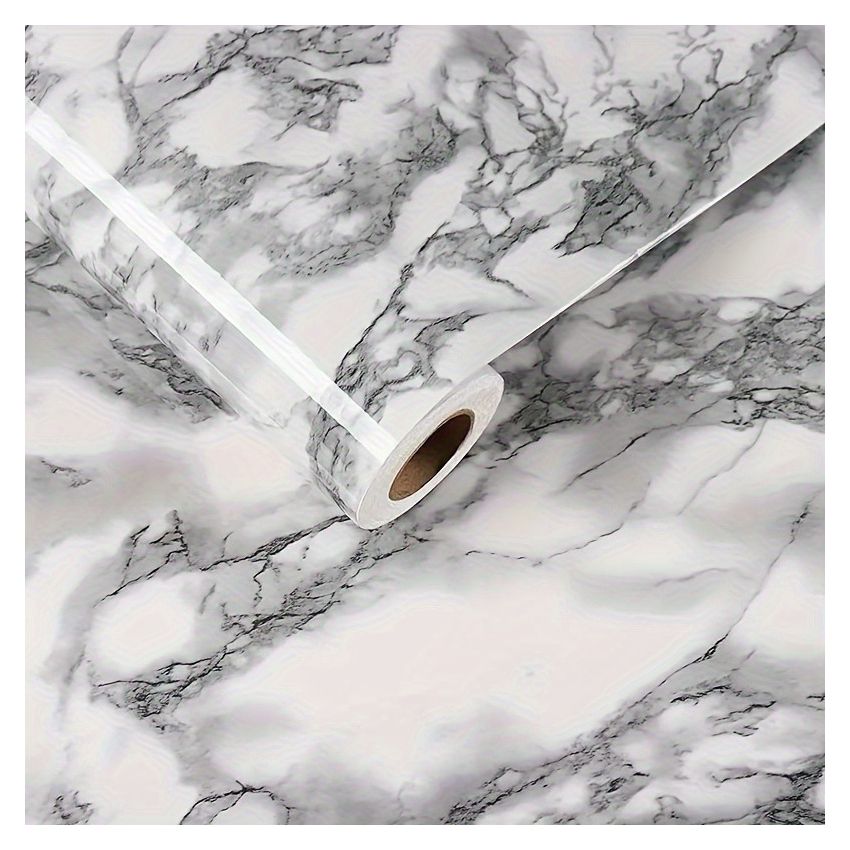 Modern Aesthetic Self-Adhesive Marble Wallpaper – 3 Colors, Decorative Peel & Stick Wall Covering for Kitchen, Bathroom, Tabletop, Room Renovation – 39.98 cm Width, 100/500/1000 cm Length