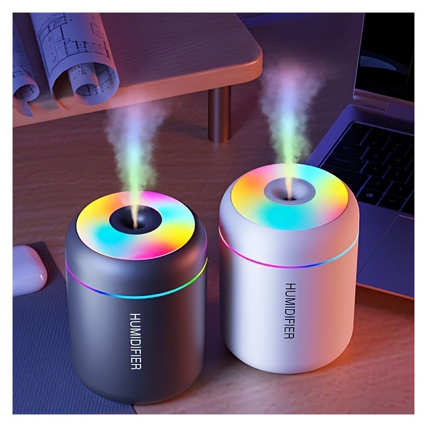 Essential Oil Aromatherapy Diffuser & Cool Mist Humidifier with Color-Changing Night Light – Modern Home & Bedroom Decor, Purifies Air & Creates Relaxing Atmosphere