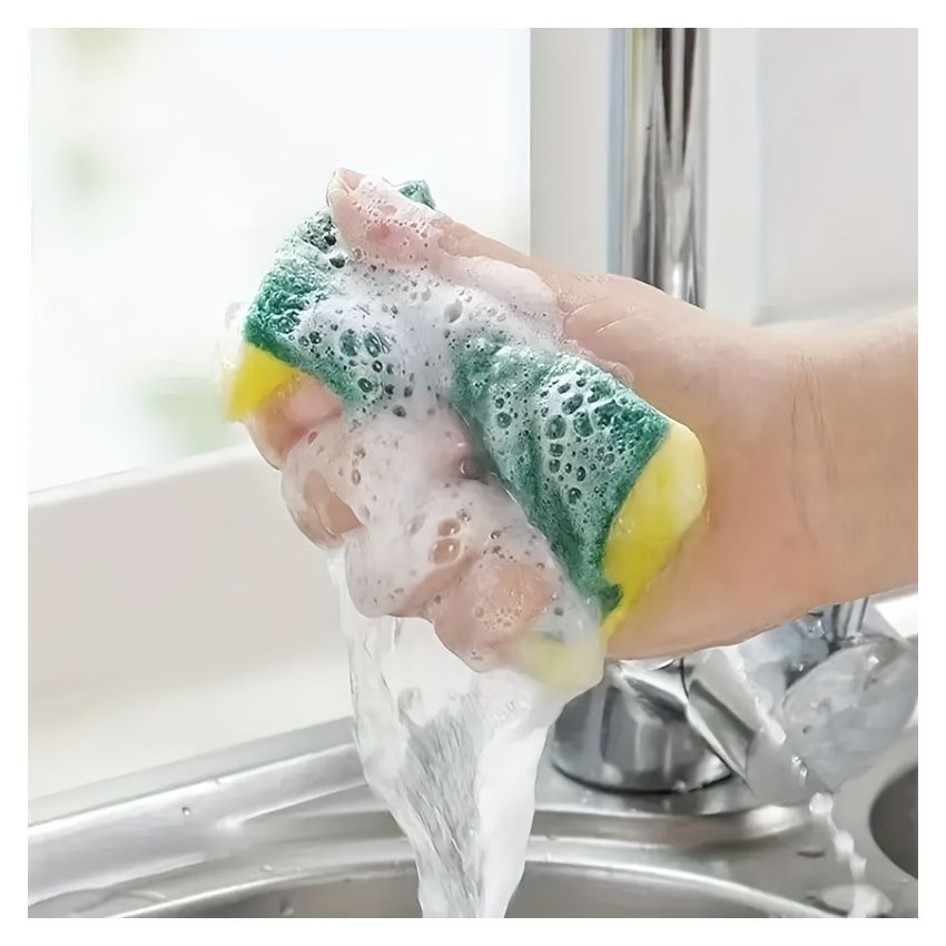 Premium Kitchen Cleaning Sponges – Double-Sided, Non-Scratch Dishwashing Cloths – Durable, Super Absorbent, Anti-Scraping Sponges for Household Cleaning & Kitchen Use 
