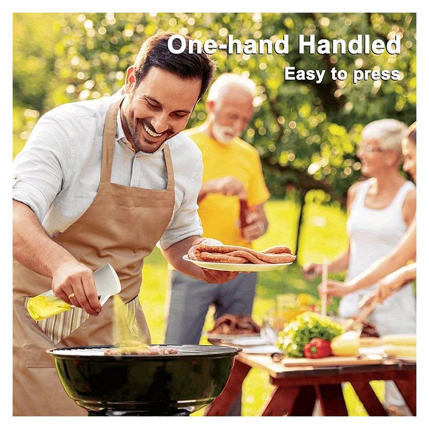 200ml/300ml BPA-Free Olive Oil Spray Bottle – High-Pressure Leak-Proof Cooking Sprayer for Air Fryer, BBQ, Grilling & Camping | Precise Oil Control & Durable Transparent Design