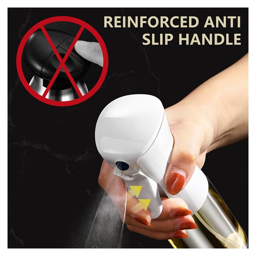 200ml/300ml BPA-Free Olive Oil Spray Bottle – High-Pressure Leak-Proof Cooking Sprayer for Air Fryer, BBQ, Grilling & Camping | Precise Oil Control & Durable Transparent Design