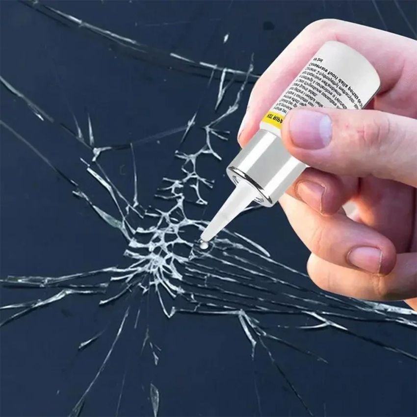 3 PCS Windshield Crack Repair Kit – Car Glass Restoration Fluid for Chips & Cracks, Nano Liquid, Easy Application, ABS Material, Safe & Chemical-Free Glass Repair