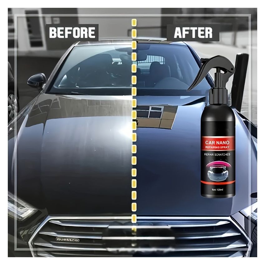 Ultimate Nano Ceramic Coating Spray – Long-Lasting Car Paint Protection, Hydrophobic Shine, Waterproof Ceramic Coating for Cars & Glass, Scratch Resistant Auto Detailing