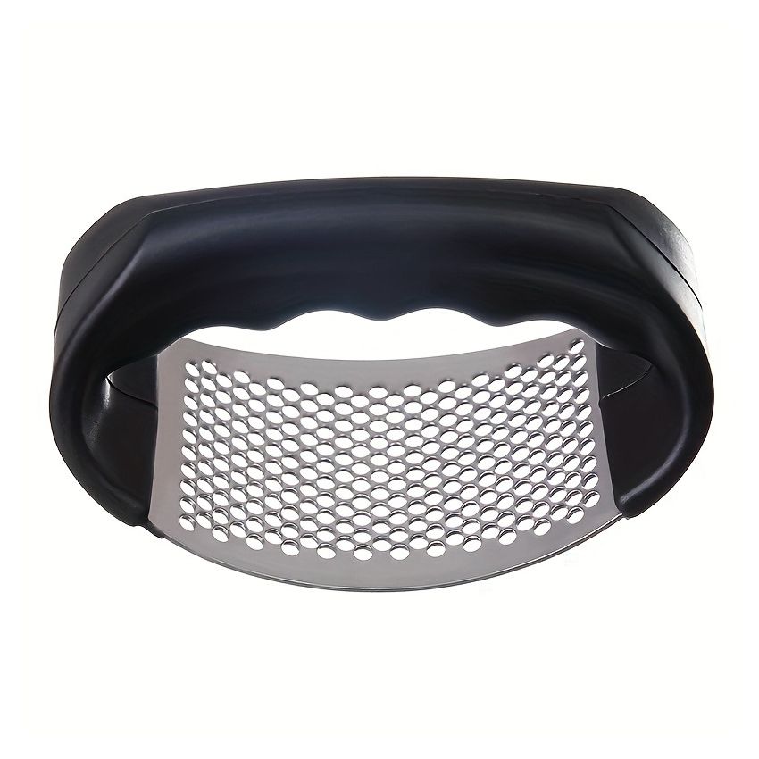 Stainless Steel Garlic Press – Manual Garlic Crusher & Mincer, Heavy-Duty Metal Construction, No Electricity, Easy to Use & Clean, Essential Kitchen Tool for Home, Dorm & Everyday Cooking