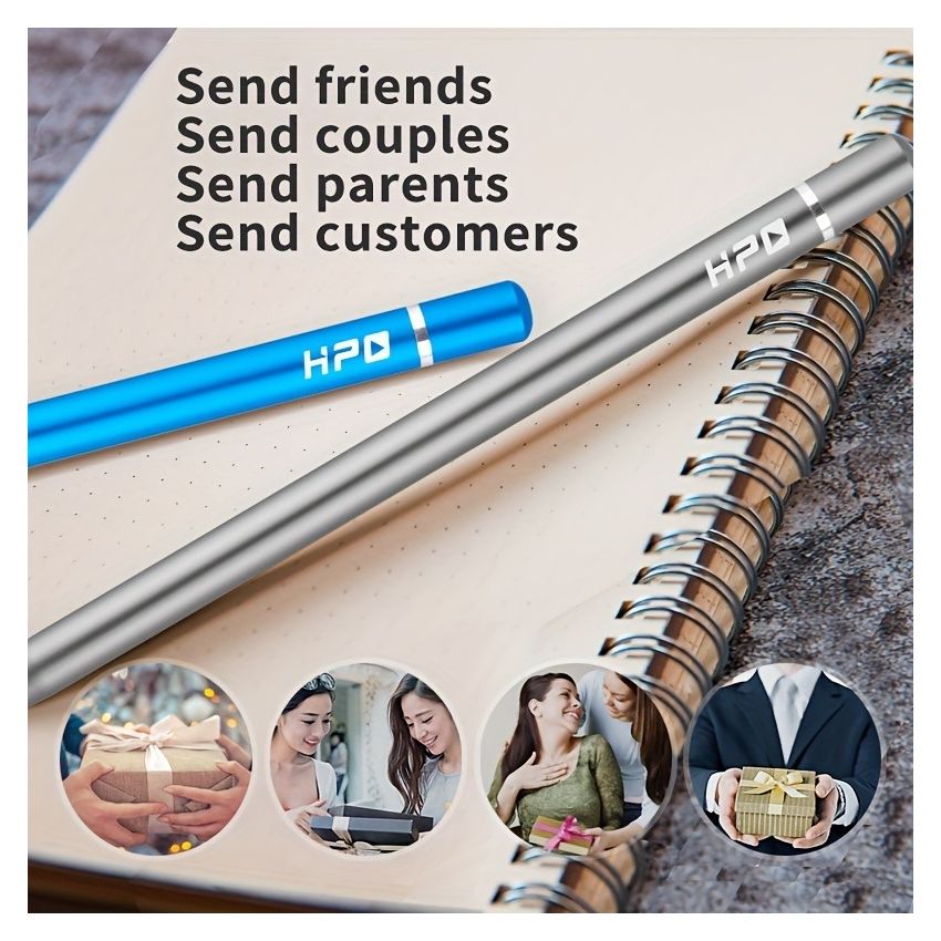 1pc No-Sharpen Writing Pencil with Replaceable Metal Pen Tip & Hidden Eraser | Eco-Friendly Durable Pencil for School, Office & Home | Refillable, Smooth Writing Stationery