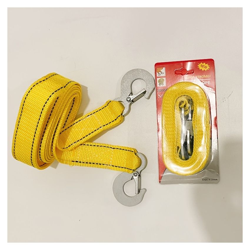 Heavy-Duty 4M Towing Rope – 150-Inch Durable Nylon Strap with High Breaking Strength & Storage Bag – Emergency Tow Strap for Cars, SUVs, Trucks & Off-Road Vehicles