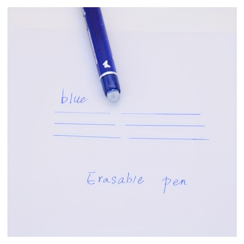 13pcs Erasable Gel Pen Set 0.5mm Blue & Black Ink | Washable Handle, Smooth Writing, Refillable Pens with 10 Refills + 1 Eraser | School & Office Stationery Supplies