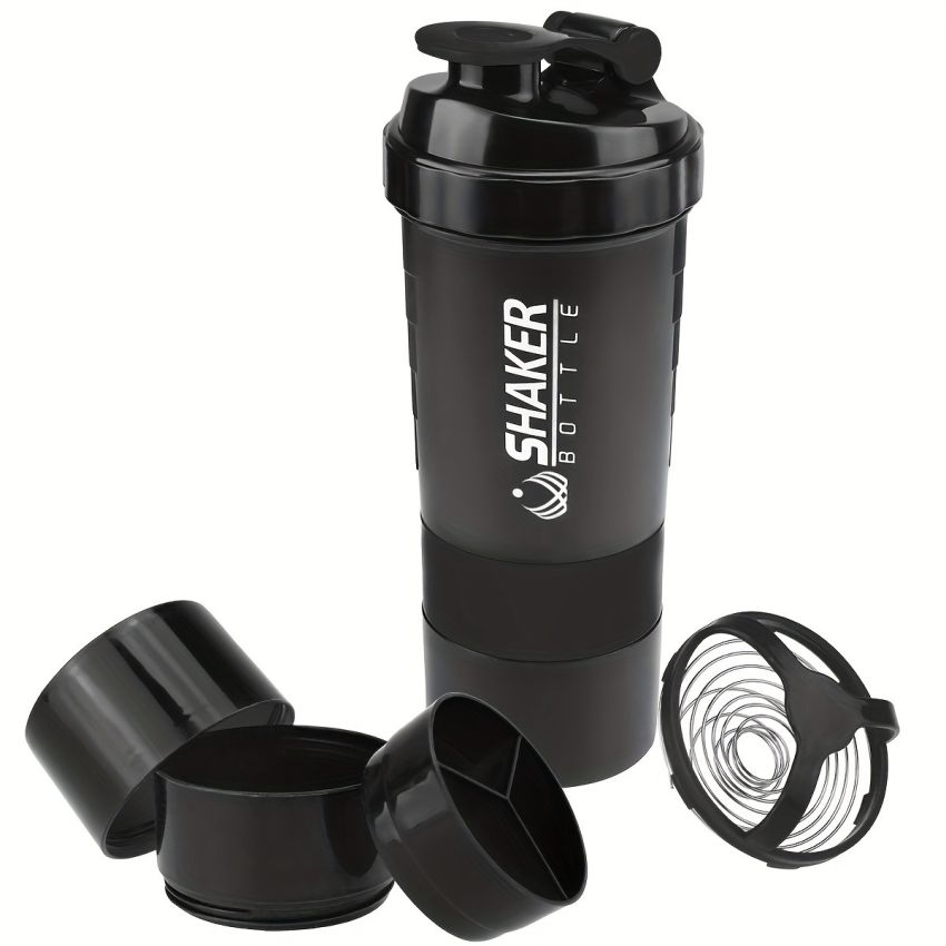 Portable Protein Shaker Cup 16oz – Leak-Proof Shaker Bottle for Gym, Fitness & Sports | Durable PP Material, Lightweight Shaking Cup for Protein Shakes, Smoothies & Meal Prep