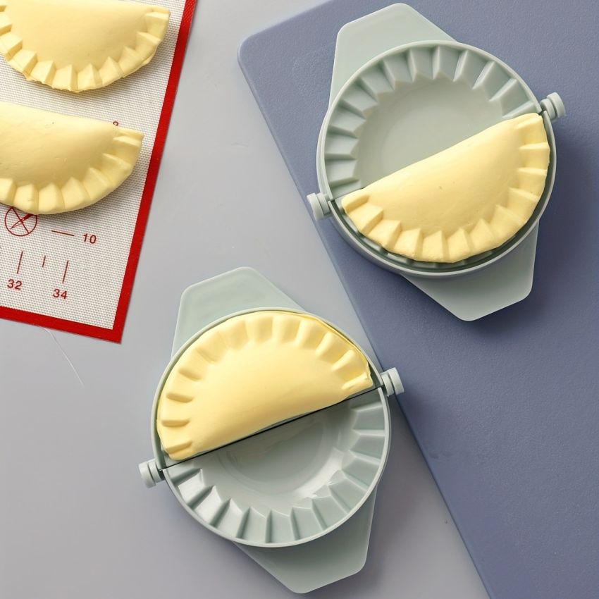 Light Green Dumpling Maker Press – Empanada, Pierogi & Wonton Mold Tool