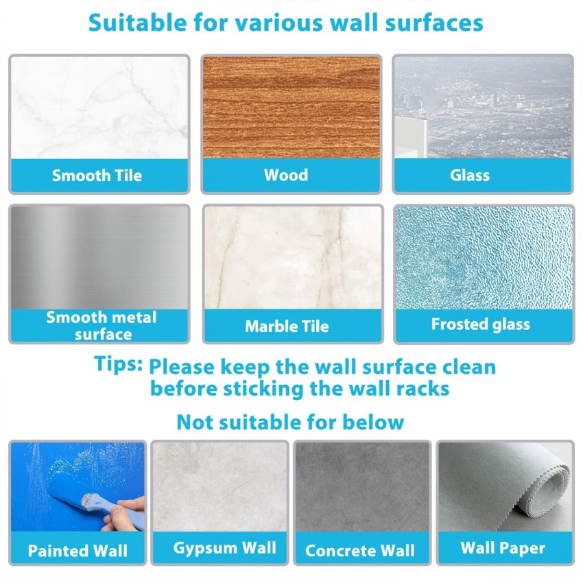 Organize Your Kitchen with this No-Drill SUS304 Stainless Steel Mop Broom Holder - Heavy Duty Wall Mount Hook Hanger Storage Rack for Home Garage Bathroom Cleaning Tools