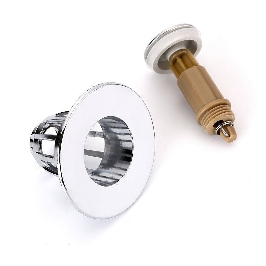 Universal Bathroom Sink Stopper – Anti-Odor Pop-Up Drain Plug with Hair Catcher, Fits 1.2–1.5 Inch Drains, Rust-Resistant Copper Core, Easy Install, Fast Drainage & Anti-Clog Design