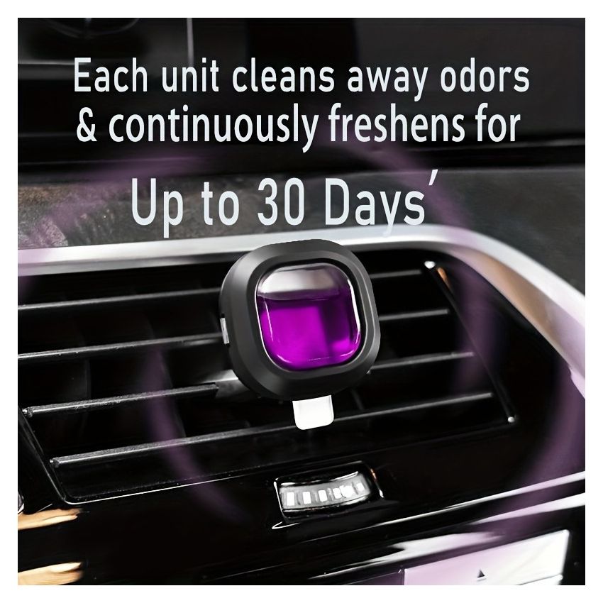 Car Air Freshener Vent Clip – Long-Lasting Car Deodorizer, Up to 30 Days Fresh Scent, Compact 0.14oz Clip-On Design for Auto, Truck & SUV Interior Odor Elimination