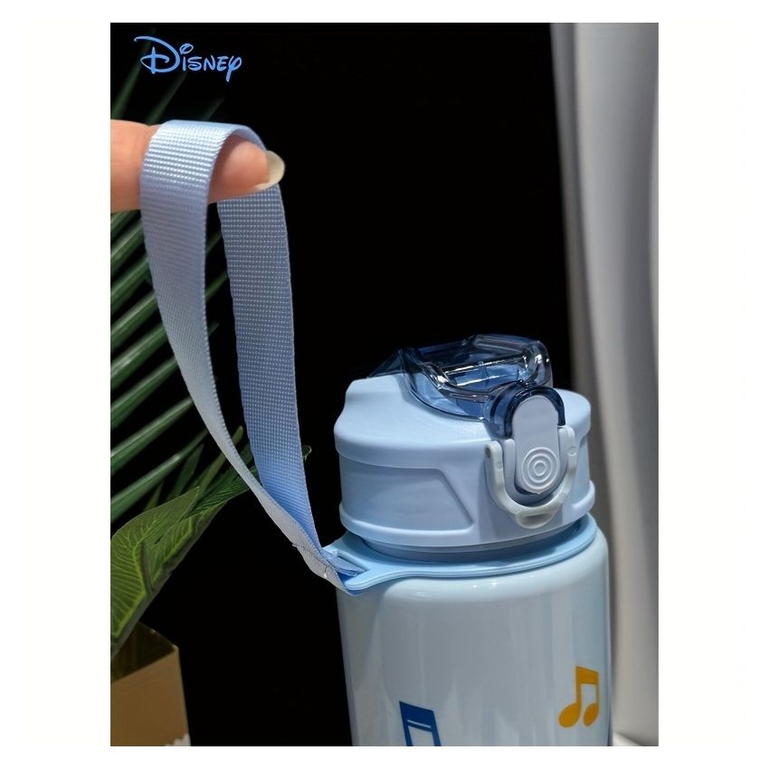 Disney KLM Cartoon Transparent Sports Water Bottle 800ML – Leakproof Pop-Up Lid, Lightweight Rectangle Bottle for Gym, Fitness, Running & Outdoor Hydration – Fun & Durable Gift